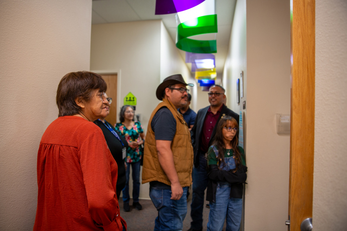Council members and guests continue the facility tour.