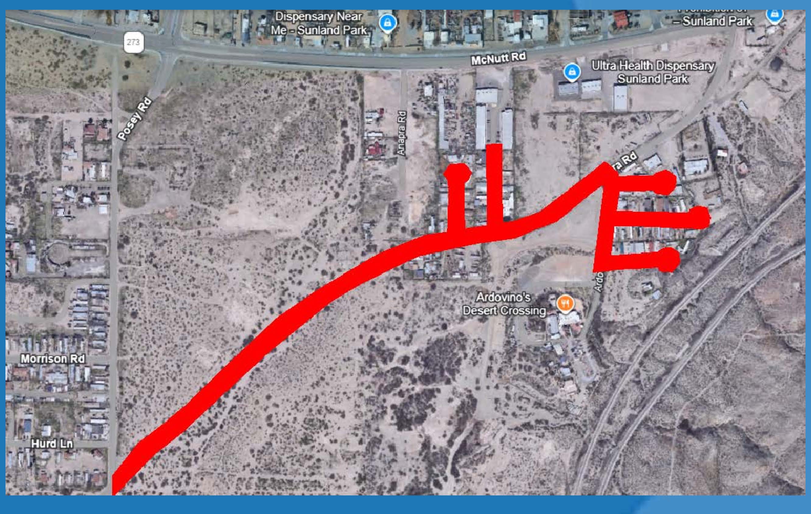 Interrupción del servicio de agua: miércoles y jueves, 16 y 17 de septiembre de 2026, 9:00 PM a 5:00 AM, Riverview Ct y Carlos Aguirre St. El mapa marca las calles afectadas.