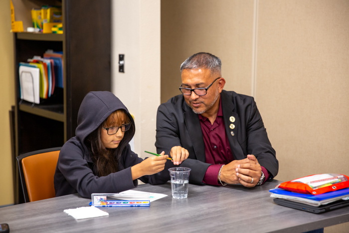 Mayor Pro Tem Raul Telles takes part in the workshop.