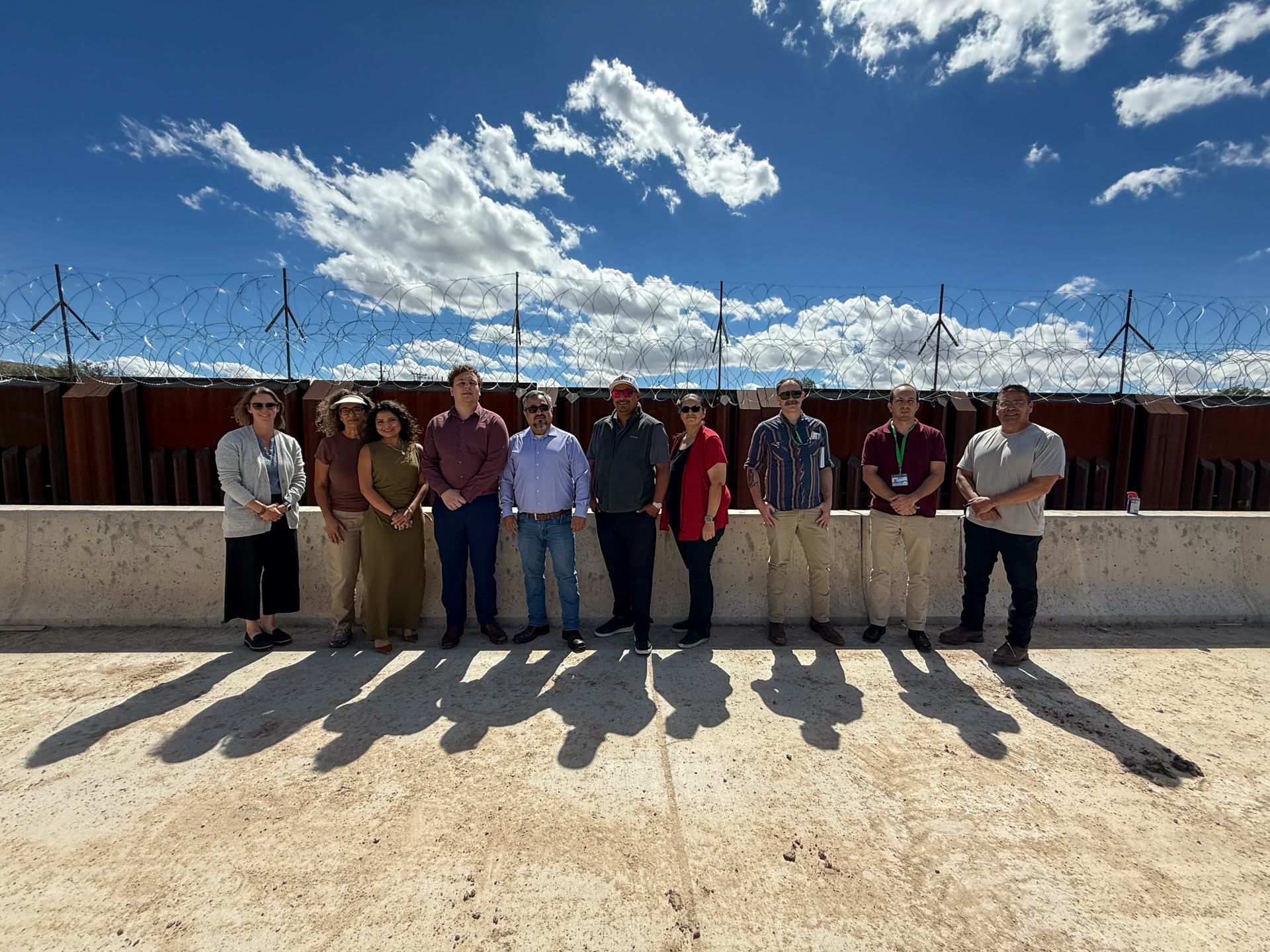City of Sunland Park staff and agency representatives gathered for a group photo during the tour