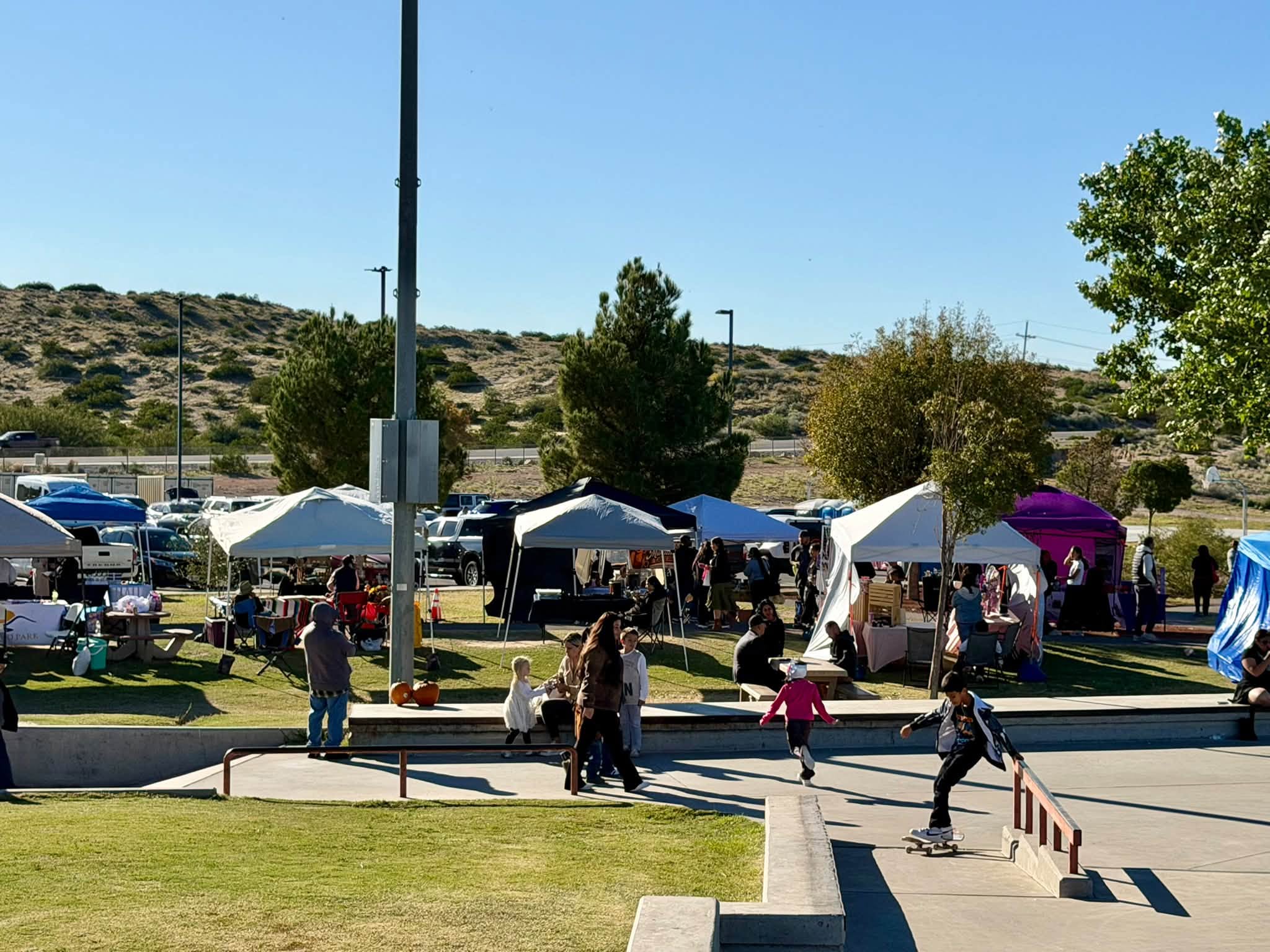Families enjoying the 2026 Sunland Park Fall Festival