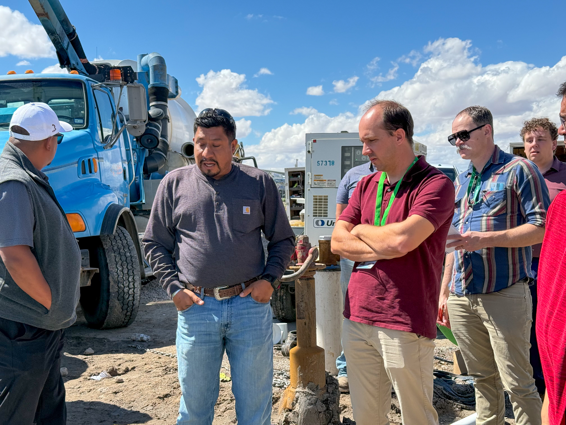 Tour participants during a site visit