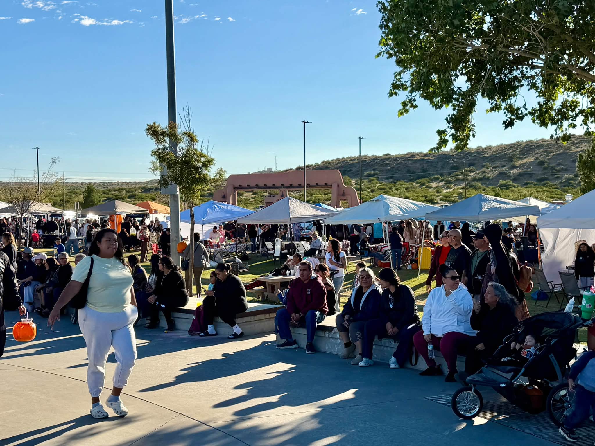 Families enjoying the 2026 Sunland Park Fall Festival