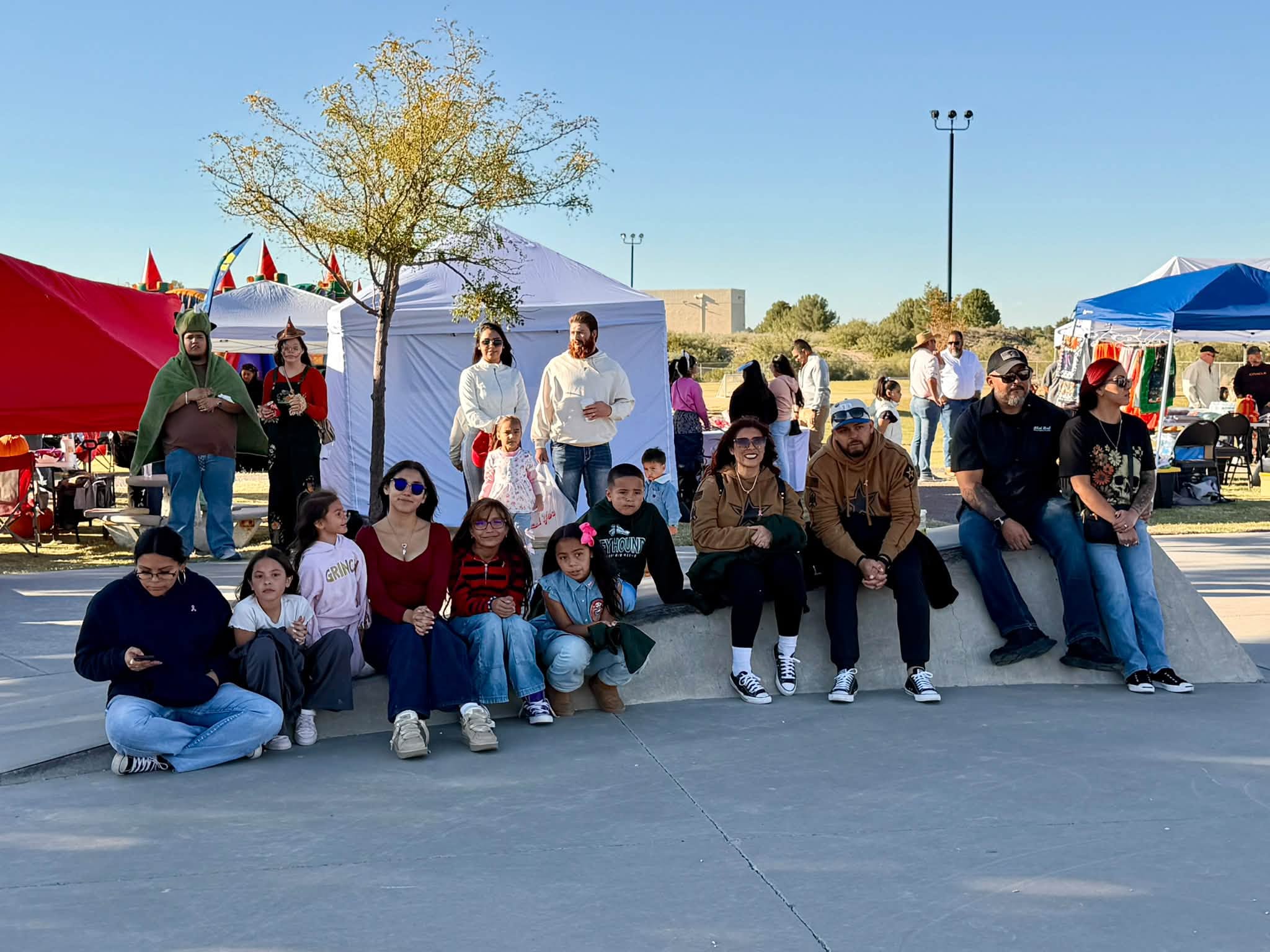 Families enjoying the 2026 Sunland Park Fall Festival
